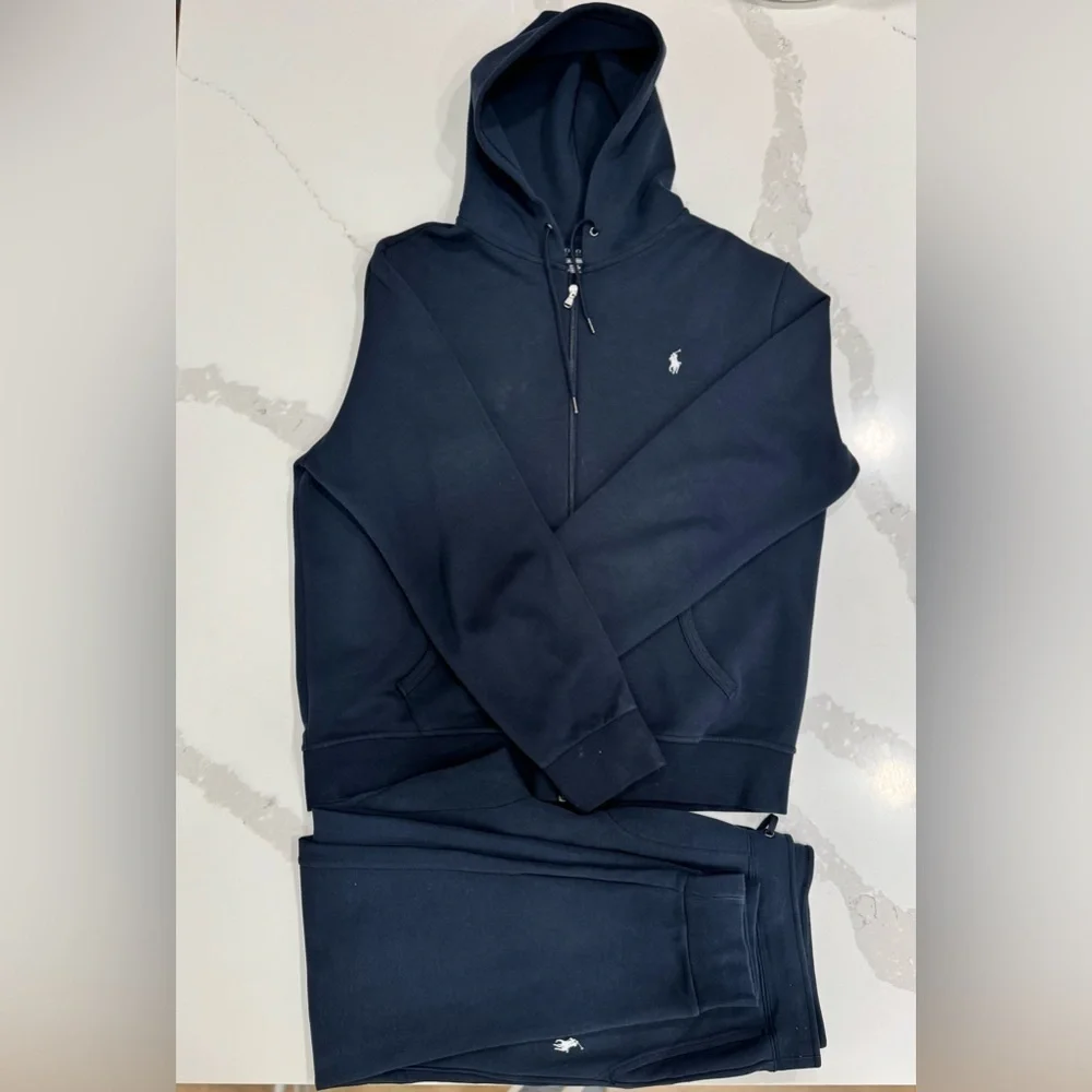 Polo Ralph Lauren Dark Blue Zip-Up Hoodie and pants